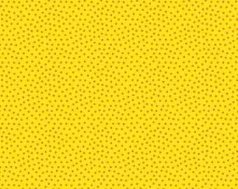 Westfalenstoffe Junge Linie gelb Punkte * Kinderstoff aus 100% Baumwolle * Patchworkstoffe Quilten