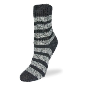 Sock wool SNAPPY SOCK Sock wool 4-fold 100g Perfect Stripes black 1175 * Stocking wool Rellana