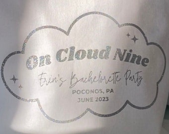 On Cloud Nine Bachelorette/BridalShower Logo Template