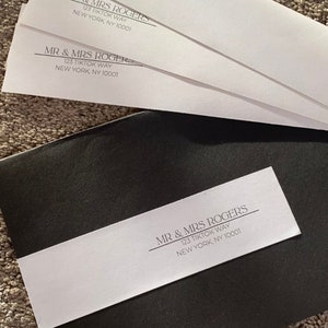 Modern Envelope Address Wrap  Template