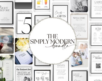 The Classic Modern Wedding Template Bundle