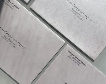 Modern Envelope Addressing Template - Front Printing