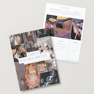 Glitz & Glam Bachelorette Itinerary Template
