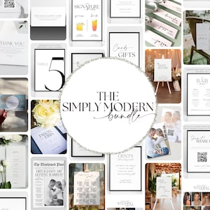 The Simply Modern Wedding Template Bundle
