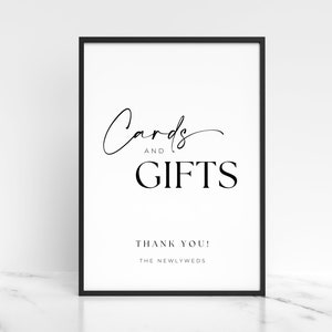 Moderne Schwarzweiß Karten und Geschenke Vorlage