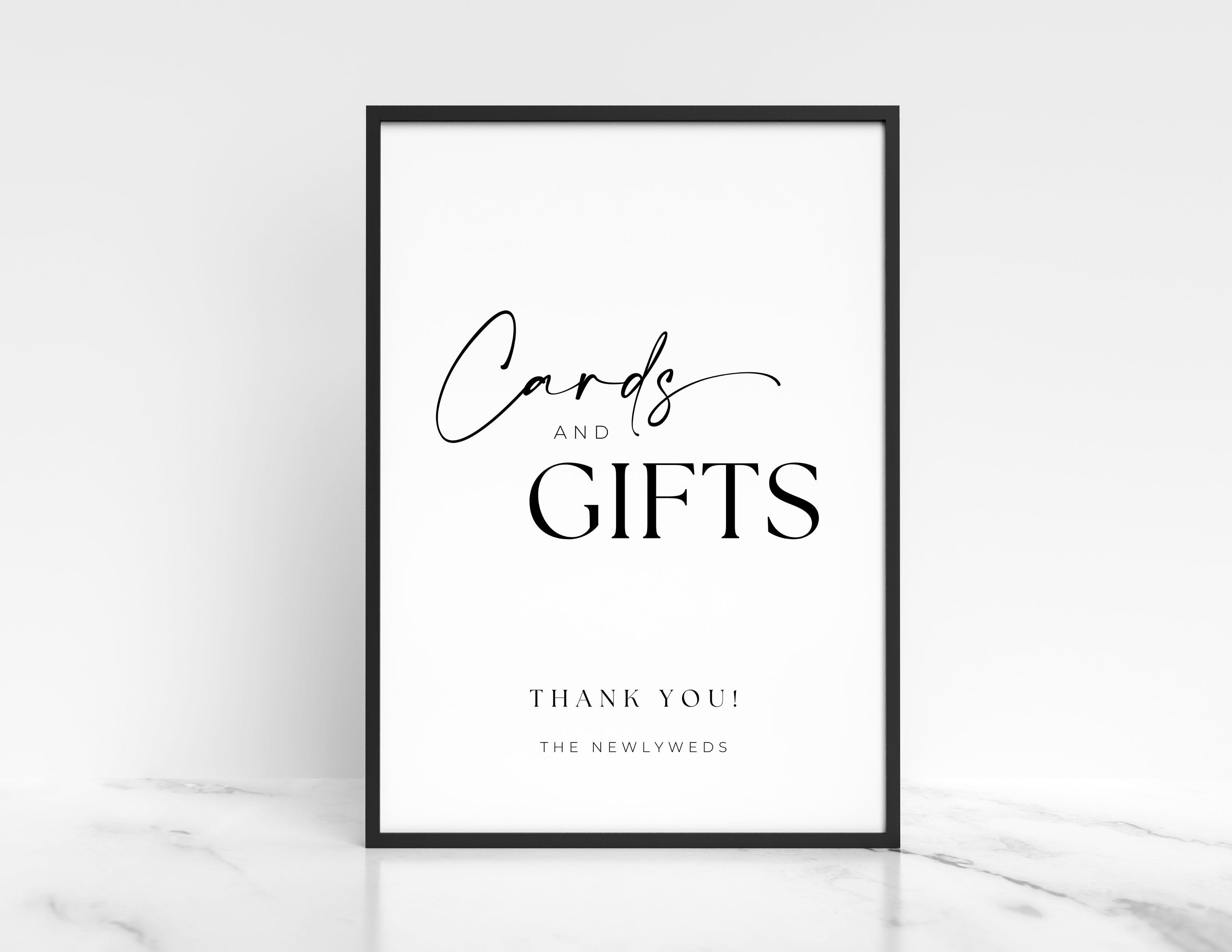 Modern Black&White Cards and Gifts Template