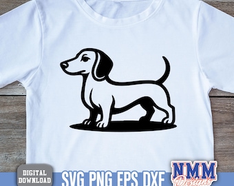Clipart de perro salchicha / Diseño de vaca (Descarga digital)
