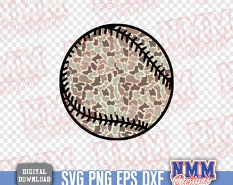 Camo Baseball PNG, stampa vecchia scuola (download digitale)