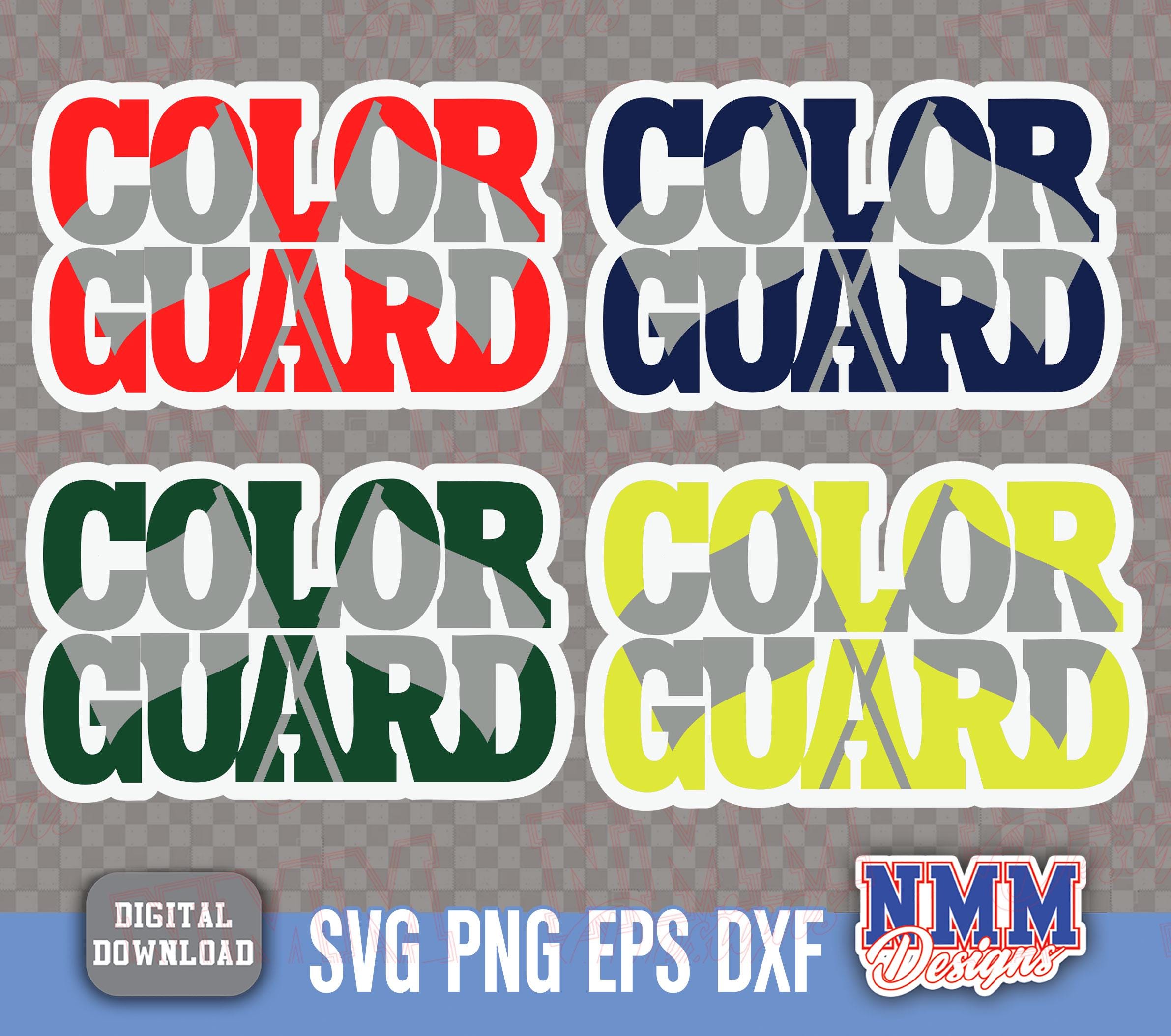 Color Guard SVG: Customizable SVG Files (digital Download) - Etsy