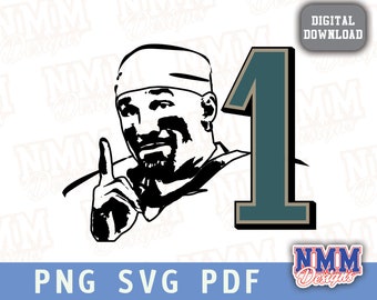 Hurts Philly Fußball SVG: Aufbügeln, Cricut Cut Datei (digitaler Download)