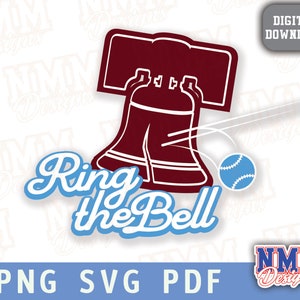 Ring the Bell Philly Sports svg png, pdf, fichiers svg pour cricut, fichier vinyle découpé, fer à repasser sur Baseball