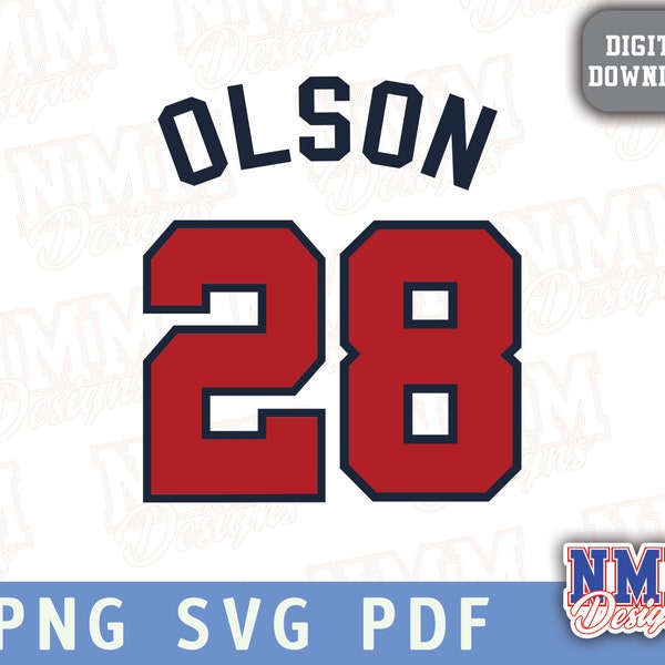 Olson Jersey svg png, pdf, svg files for cricut, vinyl cut file, for shirts and mugs, iron on School Sports 28