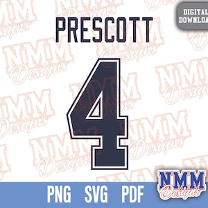 Prescott Jersey svg png, pdf , svg-Dateien für Cricut, Vinylschnittdatei, für Hemden und Tassen, Aufbügeln für den Schulsport