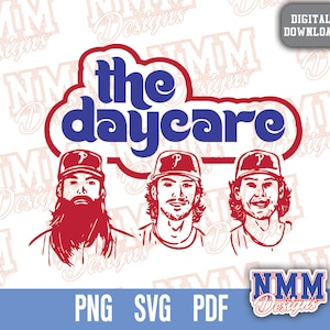 Philly Kindertagesstätte Dateien SVG - Cricut Vinyl Schnitt Aufbügeln Designs für Shirts, Tassen und bedruckbare Baseball Kunst