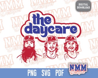 Philly Daycare Files SVG - Cricut Vinyl Cut Iron On Designs for Shirts, Mugs & Printable Baseball Art
