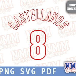 Camisa Castellanos svg png, pdf, arquivos svg para cricut, arquivo de corte de vinil, para camisas e canecas, ferro em Esportes escolares