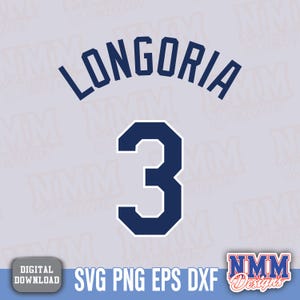 Camisa Longoria svg png, pdf, arquivos svg para cricut, arquivo de corte de vinil, para camisas e canecas, passar a ferro em esportes escolares