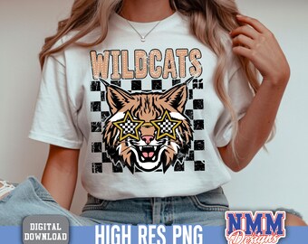 Wildcats PNG Bundle: High School Football Team Design (Digital Download)