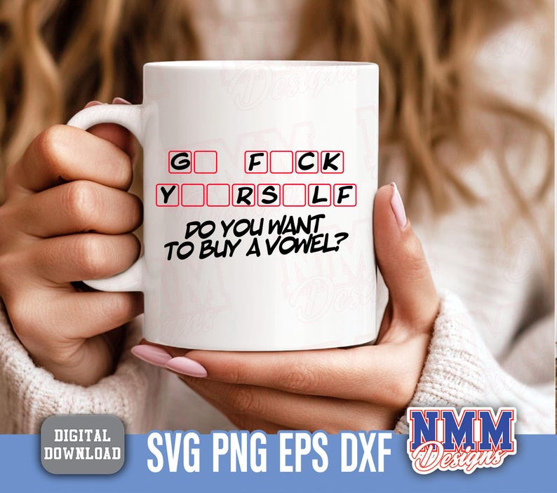 Funny Sarcastic F*CK SVG: Adult Humor Cricut Cut File (Digital Download image 4