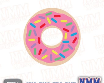 Sprinkle Donut SVG Cut File: Cake & Candy Design (Digital Download)