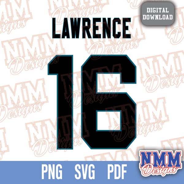 Lawrence Jersey svg png, pdf, svg files for cricut, vinyl cut file, for shirts and mugs, iron on School Sports