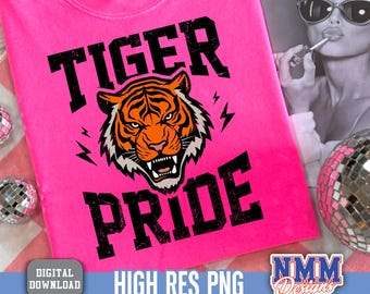 Tigers PNG Bundle: High School Football Team Design (Digital Download