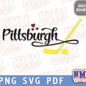 Pittsburgh Hockey svg png, pdf, archivos svg para cricut, archivo de corte de vinilo, plancha, pegatina de calcomanía