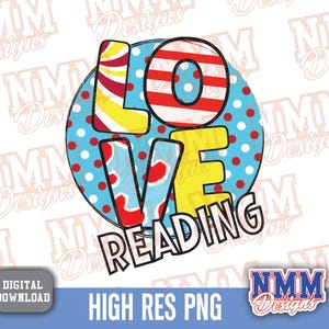 Read Across America PNG, camiseta de espíritu escolar, diseño del Día del Maestro, archivos PNG para Cricut y sublimación