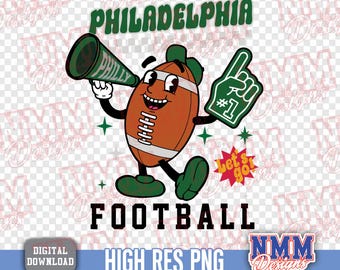 Diseño SVG de fútbol de Filadelfia: Diseño deportivo de Filadelfia - Archivo de corte para Cricut y vinilo (descarga digital)