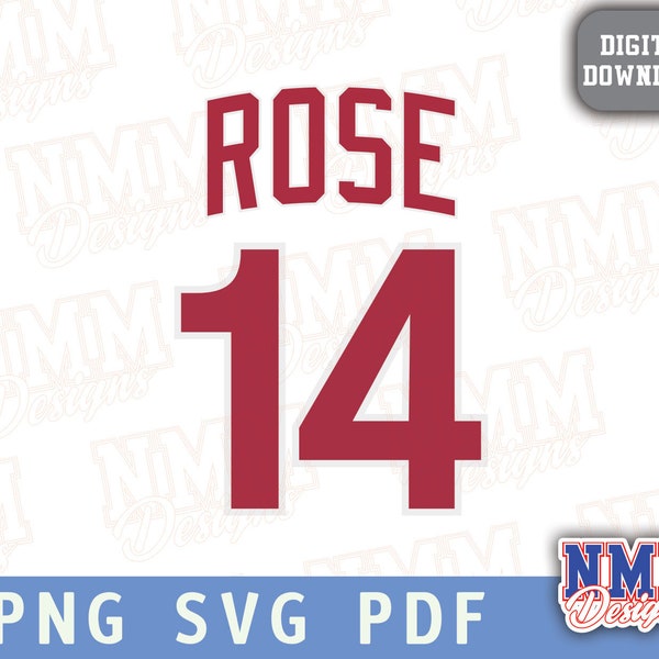 Rose Jersey svg png, pdf, svg files for cricut, vinyl cut file, for shirts and mugs, iron on School Sports