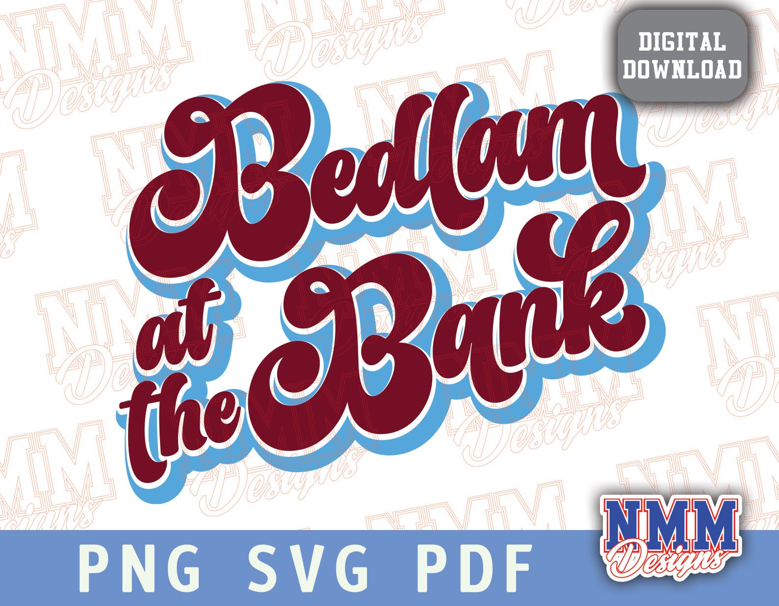 Bedlam at the Bank Philly Sports svg png, pdf, svg Dateien für Cricut, Vinylschnittdatei, Aufbügeln Baseball Springtraining