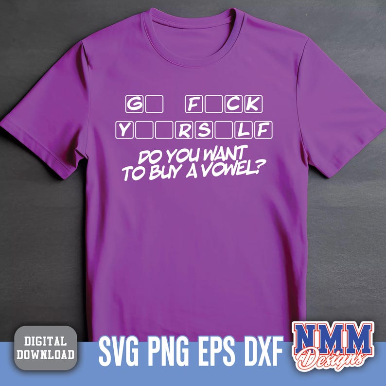 Funny Sarcastic F*CK SVG: Adult Humor Cricut Cut File (Digital Download image 6