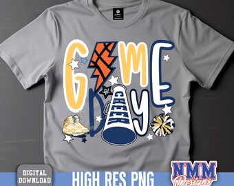 Distressed Basketball Game Day PNG SVG: Retro Sports Design (Digital Download)