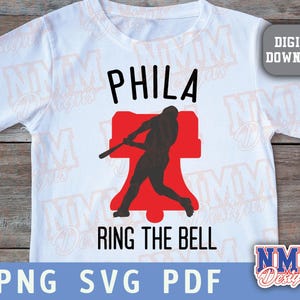 Ring the Bell Philly Sports svg png, pdf, fichiers svg pour cricut, fichier vinyle découpé, fer à repasser sur Baseball