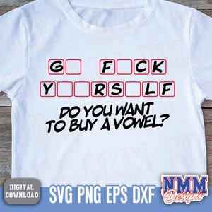 Funny Sarcastic F*CK SVG: Adult Humor Cricut Cut File (Digital Download image 9