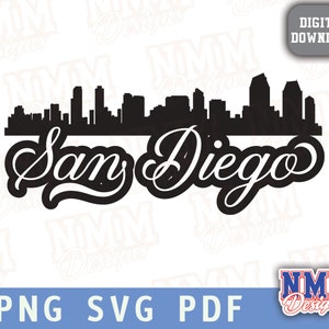 San Diego svg png, pdf, fichiers svg pour cricut, fichier découpé en vinyle, fer à repasser sur SD CA