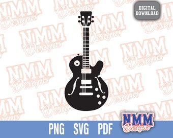 Gitarre SVG: Country Musik Aufkleber, T-Shirt Grafik (digitaler Download)