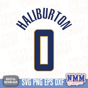 Camisa Haliburton svg png, pdf, arquivos svg para cricut, arquivo de corte de vinil, para camisas e canecas, passar a ferro Esportes escolares