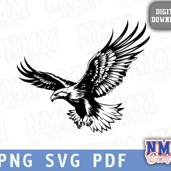 Eagle SVG, File For Cricut, For Silhouette, Cut Files, Png, Dxf, Svg Files Eagle tattoo design Vector