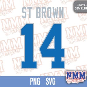Camisa St Brown svg png, pdf, arquivos svg para cricut, arquivo de corte de vinil, para camisas e canecas, ferro em esportes escolares