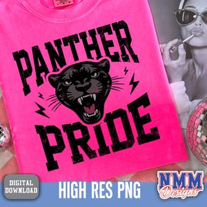 Panthers PNG Bundle: High School Football Team Design (Digital Download)