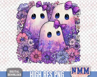 Bougie Ghost PNG: Halloween Coffee Mug & Sticker Design (Digital Download)