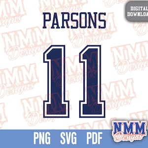 Parsons Jersey svg png, pdf , svg Dateien für Cricut, Vinylschnittdatei, für Shirts und Tassen, Aufbügeln für den Schulsport