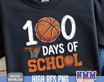 100 Days Of School PNG, 100th Day of School Png, Basketball png, I 100 Days of School Png, School Boy Png