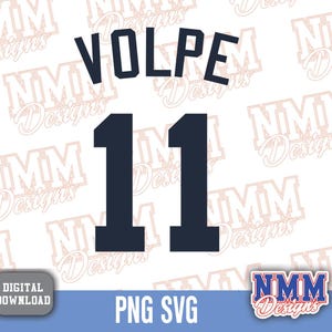 Volpe Jersey svg png, pdf, fichiers svg pour cricut, fichier découpé en vinyle, pour chemises et tasses, fer à repasser sur School Sports 99