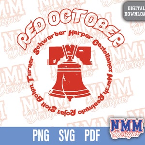 Philly Baseball SVG - Cricut Vinyl Cut File & Iron On Transfer for Philadelphia Fans, Digital PDF PNG Designs