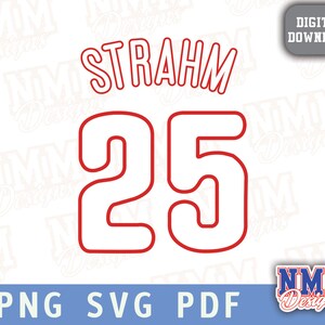 Strahm Jersey svg png, pdf, svg Dateien für Cricut, Vinylschnitt, für Shirts und Tassen, Aufbügeln Schulsport 25