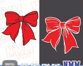 Boho Ribbon SVG Bundle: Hand Drawn Bow Clipart (Digital Download)