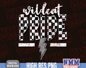 Wildcats PNG Bundle: High School Football Team Design (Digital Download)