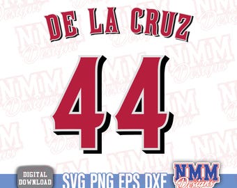 De La Cruz Jersey svg png, pdf, svg files for cricut, vinyl cut file, for shirts and mugs, iron on School Sports